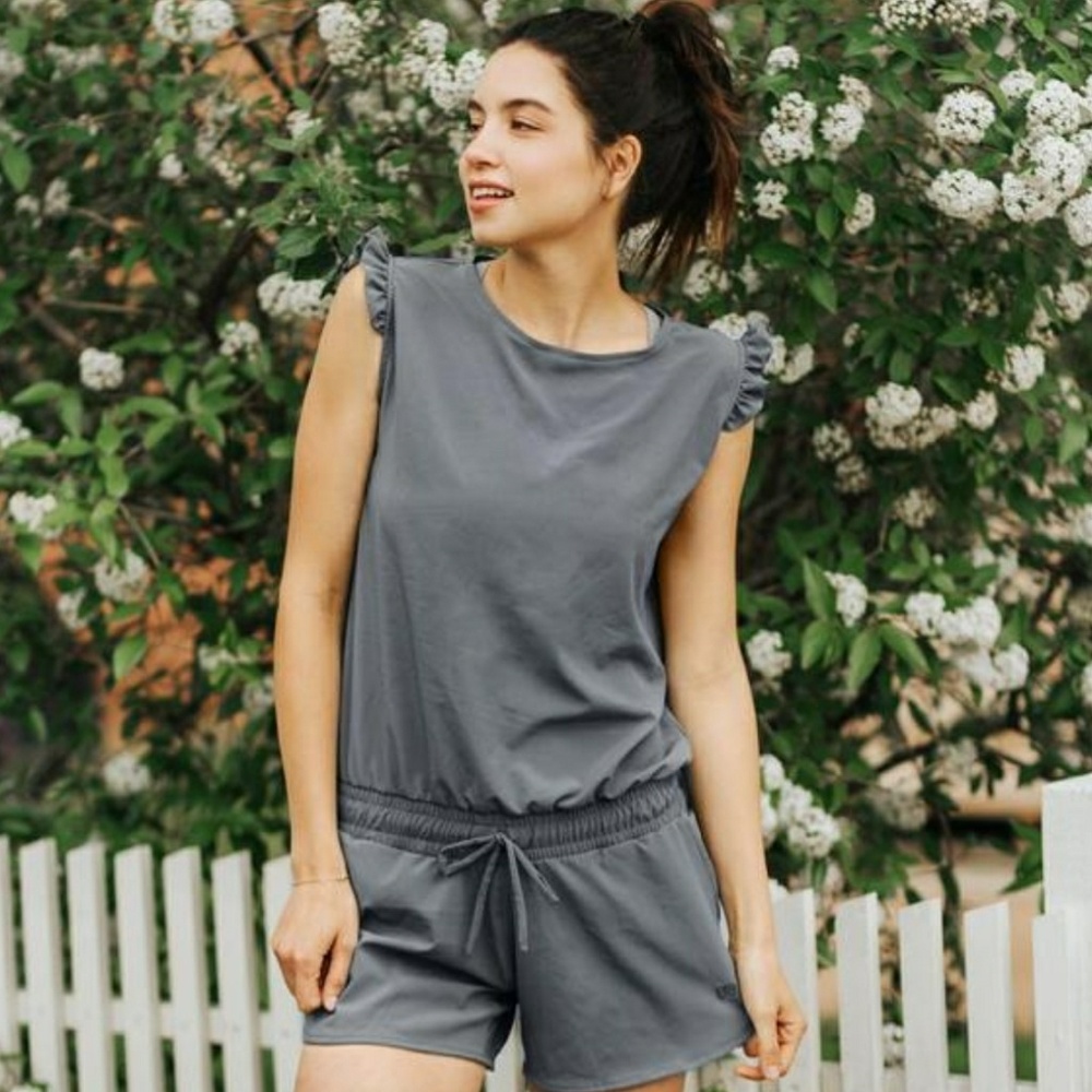Albion Fit Granite Romper *NEW WITH TAGS*